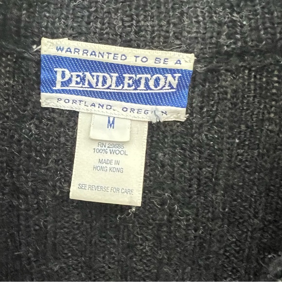 Pendleton wool full zip sweater size M - Picture 5 of 5